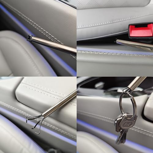 Grabber Tool 4-Claw Picker, Bendable Hose Reacher Pickup, Claw Type Pickup Tool,Flexible Long Handy Reaching Assist Tool for Litter Pick/Home Sink/Drain