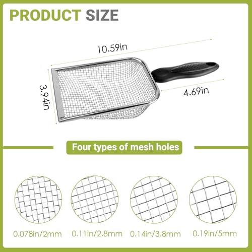 4 Pcs Gardening Soil Sifter with Handle - color: 4 Set