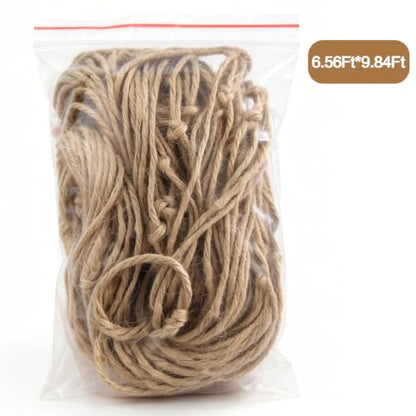 6.56 Ft * 9.84 Ft Jute Trellis Netting, Heavy-Duty Garden Plant Climbing Support Net for Vining Fruits, Vegetables & Flower Plants. - size: 2M*3M