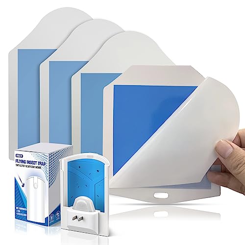 OSVDO Trap Refills, Flying Insect Trap Refill Kit NO Device - 4 Pcs Glue Cards, Each Glue Card Lasts up to 65-Day or Until Full Flying Insect Trap (4 x Refills) - size: 4 x Refills