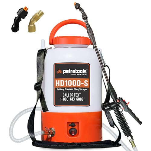 PetraTools HD1000-S 1 Gallon Electric Sprayer - 2-Hour Runtime, 2 Nozzles - size: 1 Gallon Standard