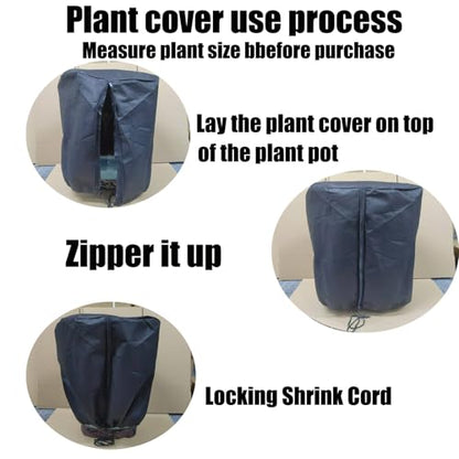 EJW Plant Covers Freeze Protection, Plant Cover, Plants Cover for Winter,Frost Blankets for Outdoor Plants,Frost Covers for Outdoor plants2 PCS, Cylindrical 19.6 * 14.5 * 14.5inch - size: 2PCS-19.6*14.5*14.5(inch)