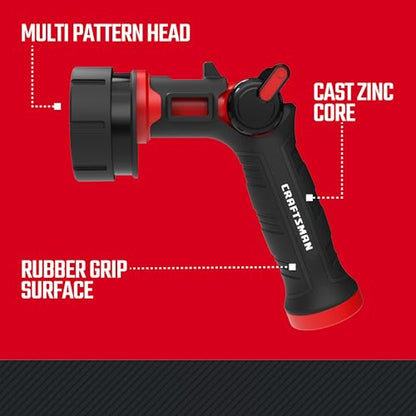 Craftsman Heavy-Duty 7-Pattern Water Nozzle, 80.27 cubic inches (Pack of 12) - size: 80.27 cubic inches (Pack of 12)