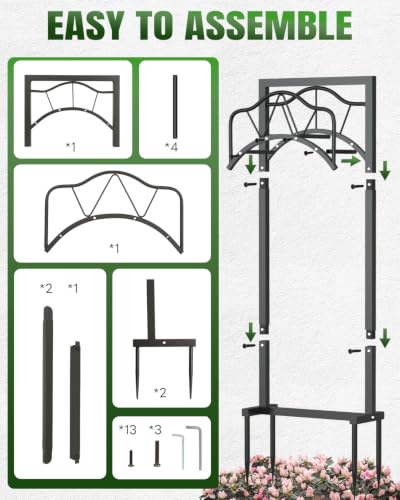 4-Spike Metal Waterproof Freestanding Garden Hose Holder for Outside