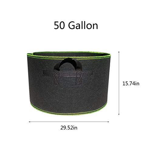 Segreto 50 Gallon Grow Bags Flower Pots Plant Container - size: 50 Gallon