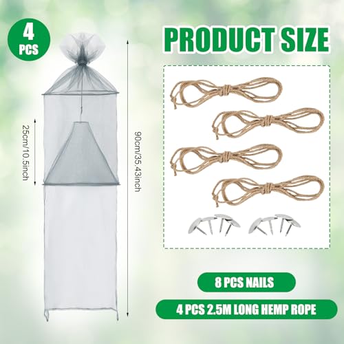 Qualirey 2 Pack Spotted Lanternfly Trap Lanternfly Killer for Tree,Grey - color: Gray