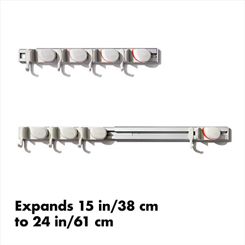 OXO Good Grips Wall-Mounted Mop and Broom Organizer