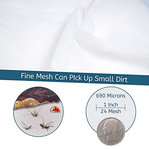 5 Foot Ultra Fine Mesh Pool Spa Leaf Skimmer Rake Net with Adjustable Pole - size: Pool Skimmer with Pole