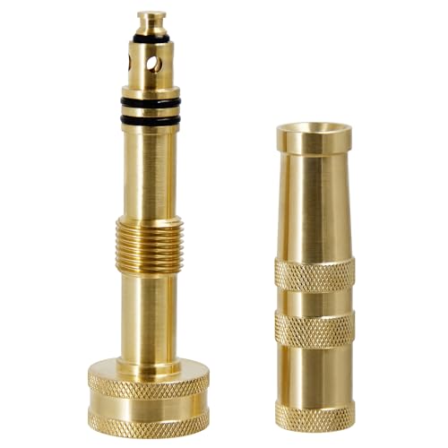 Triumpeek Solid Brass Hose Nozzle, 4 Pack 4"L - color: 4 Packs - Brass