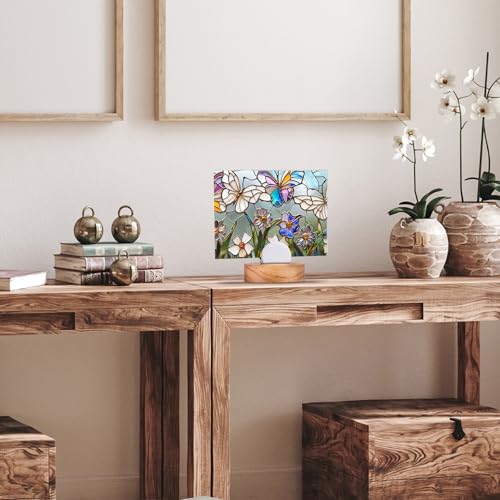 Kathfly 4 Pcs Mini Wood Adjustable Glass Art Stands Display Easel - color: Wood, size: 5 x 5 x 1.5 cm