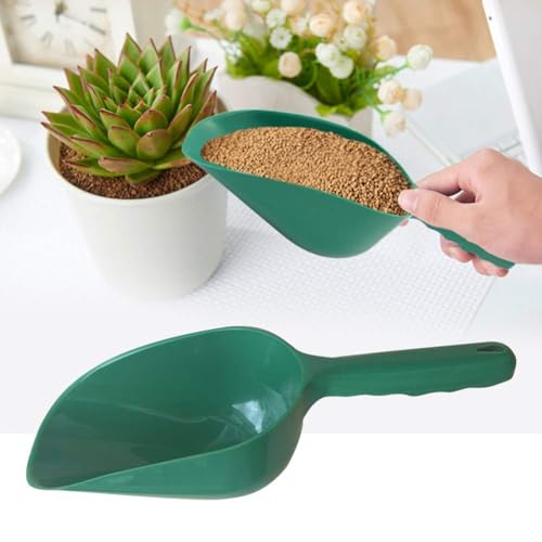 1PC Garden Soil Scoop Thick Plastic Lightweight Hand Shovel with Ergonomic Handle for Potting Succulents Balcony Plants, GreenLarge - color: GreenLarge