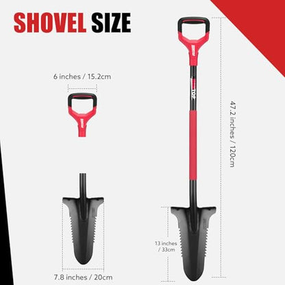 All Metal Serrated Sharp Blade Root Saw Spades Garden Digging Shovel