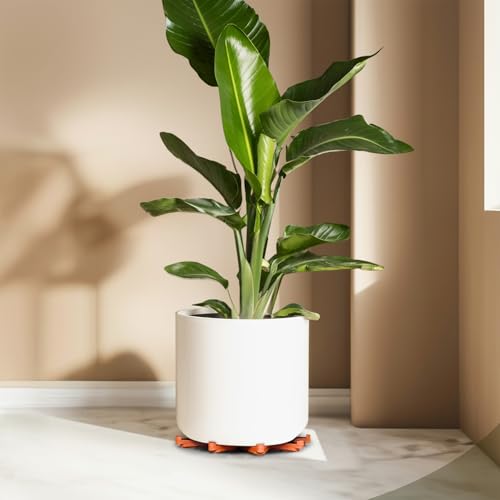 12PCS Large Pot Risers for Outdoor Indoor Planters, Non-Slip Triangular Plant Pots Feet Outside, Invisible Flower Pot Toes Stand Lifter for Drainage & Airflow (Black)