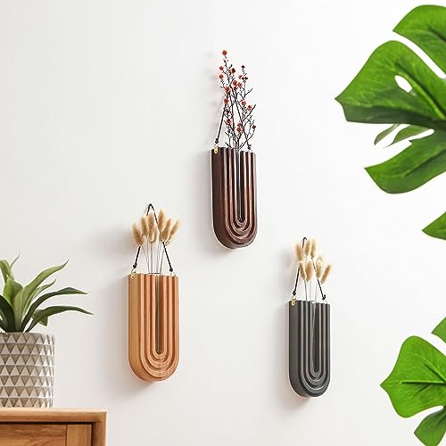 GRID FORTE 3 Pack Wood Wall Planter Propagation Station