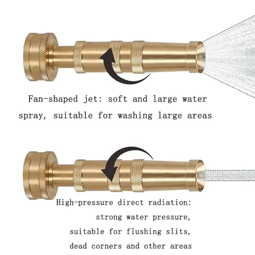 Heavy Duty Brass Hose Nozzle 3-Piece Set