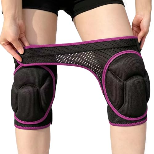 Work Knee Pads for Men & Women – Anti-Slip Straps with Good Elastic, Pink M - color: Pink, size: Medium