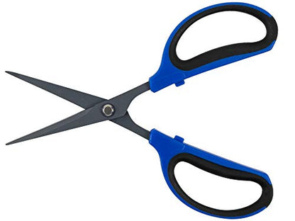 Happy Hydro Trimming Scissors - Straight Tip - 60mm Teflon Blades - Ergonomic Comfort Grip Handles