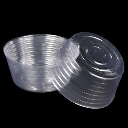 M METERXITY 5 Pack Planter Saucers - Thin Plastic Plant Tray Flowerpot Drip Trays Round Apply to Outdoor/Garden (8 Inch, Clear) - size: 8 Inch