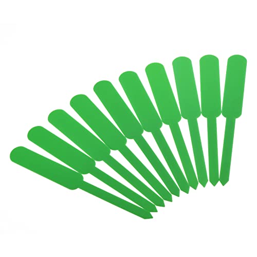 PATIKIL Plant Labels, 200Pcs PP Rectangle Marker Tags for Outdoor Indoor Garden, Green - color: Green