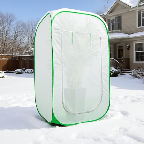 35x35x59 in Pop Up Winter Frost Plant Cover, Plants Freeze Protection Tent
