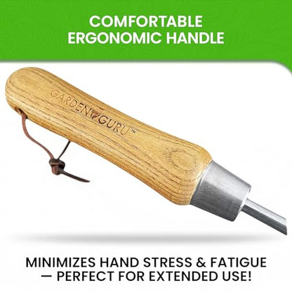 Garden Guru Eco Hand Rake Soil Tiller- 100% Recycled Stainless Steel - Rust Resistant - FSC Certified Wood Ergonomic Handle - Great for Gardening Cultivating,Loosening Soil & Spreading Mulch (4 Pack) - size: 4 Pack