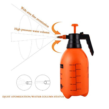 Joywayus 2PCS 68OZ Garden Pump Sprayer Portable Yard & Lawn Sprayer for Spraying/Watering 0.5Gallon - color: Orange