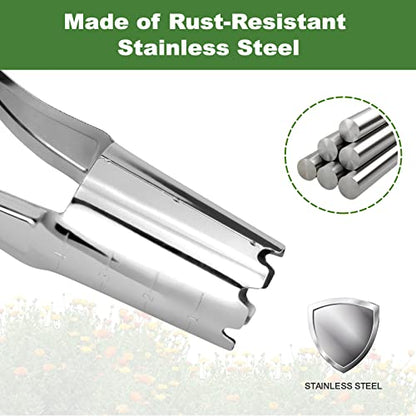 Haliaeetus Bulb Planter Tool, 4 inches Depth Mark Hand Bulb Planter - size: 4'' Depth Mark Bulb Planter Tool