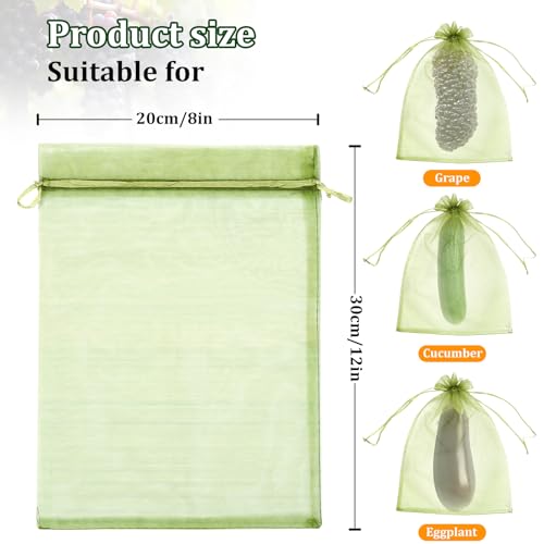 50 PCS 8X12 inches Fruit Protection Bags, Fruit Bags for Fruit Trees - size: 8X12