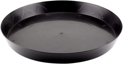 Green Oasis - 16" inch Plant Saucer, Premium Black Heavy Duty Indoor/Outdoor Drip Tray for Garden (3)
