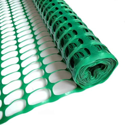 PotatoLife 4'x100' Plastic Mesh Fence Extra Strength with Zip Ties, Green - color: Green, size: 4' x 100' (Extra Strength)