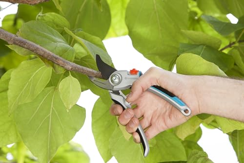 GARDENA (8906) Bypass Garden Pruning Shears, Ergonomic Hand Tools Scissors & Pruners for Heavy Duty Trimming & Cutting of Plants and Twigs, 1" Max Diameter - Made in Germany
