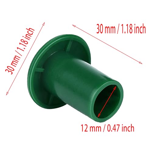 16 Pcs Green Plastic Garden Safety Cane Caps Plant Support Rod Safety Corner Caps for Garden Canes