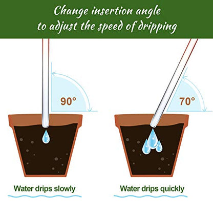 NiHome Self Watering Globes 2 Pack Glass Plant Waterer Flamingo Pink 10in - color: pink