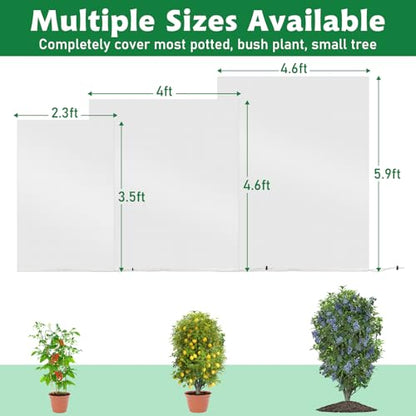 Evoio Bird Netting for Garden Blueberry Bushes Fruit Tree Netting Cover Plant Protection Mesh Bags with Drawstring, 4 Pack 2.3 x 3.5 ft Shrubs Bush Tomato Strawberry Berry Barrier Protectors Net - size: 3.5 x 2.3 Ft
