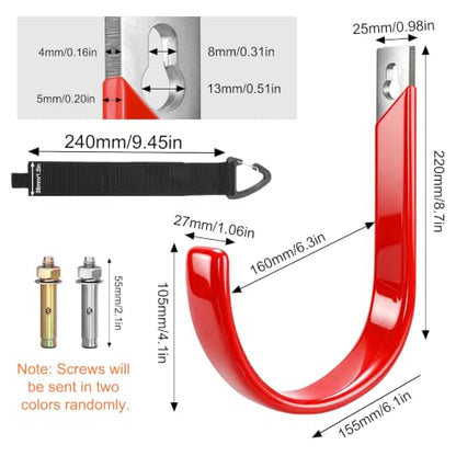 Hose Hanger Wall Mount Heavy Duty Metal Garden Hose Holder for Outside