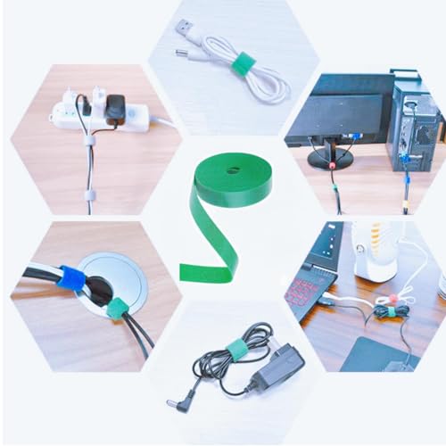 32.8 Feet Green Garden Tape Plant Ties for Climbing Plants 1/2'' Wide Gardening Plant Ties Strap to Support Plants, Reusable Plant Tape Garden Ties for Vines, Tomatoes(32.8feet) - size: 32.8ft