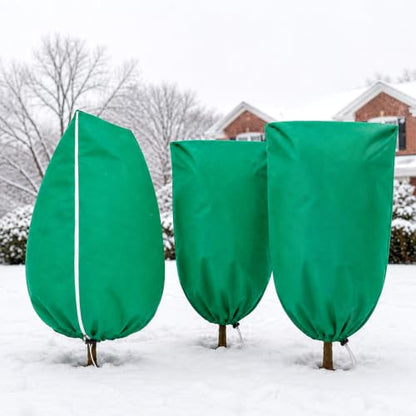 NONMON 2 Packs Plant Covers Freeze Protection 75" X 95" - size: 75" x 95" - 2 Pack