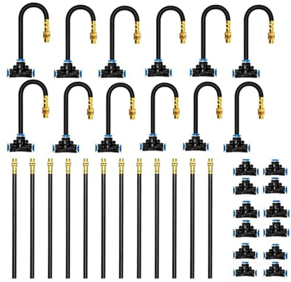 Bluepro Drip Irrigation System with 360° Adjustable Copper Nozzles - size: 7.8inch