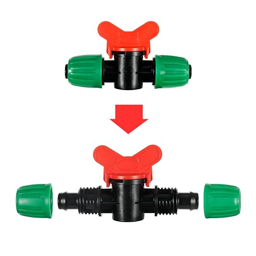 5 Pcs 1/2 Inch Drip Irrigation Switch Valve - size: 1/2 inch Switch Valve