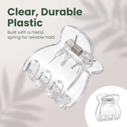 50Pcs Transparent Plant Orchid Clips,Flowers Fixer for Garden Vine Stem Plants Climbing Clasp for Support,Orchid Clips for Plants Support Garden Stakes