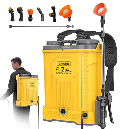4.2 Gal Backpack Sprayer Compatible with DeWalt 20V Battery (Tool Only)