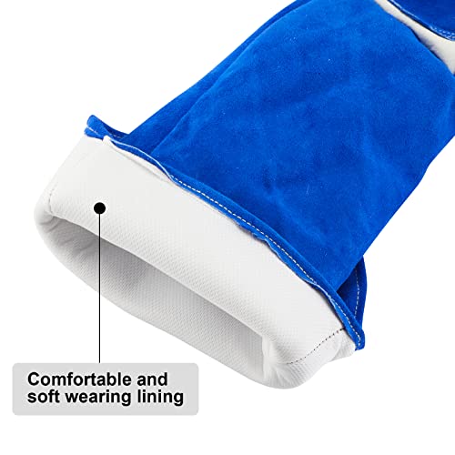 AOWPFVV Animal Handling Gloves Bite Proof for Dogs,Cats, 23.6in Large - color: Pet Grooming Gloves