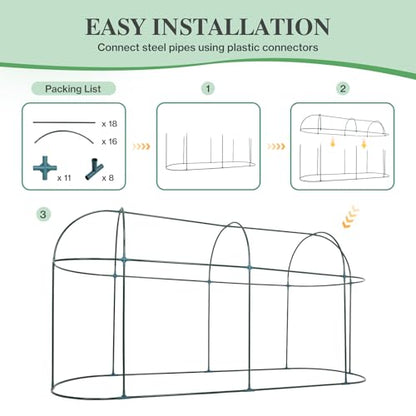 BPS Crop Cages for Garden Plant - size: 10'x3.3'x5'