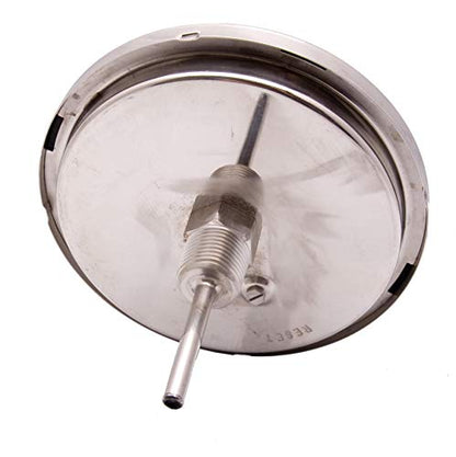 Bimetal Thermometer, 5" Face, 2-1/2" Stem, 0-250°F - size: [2-1/2" Stem, 0-250°F]