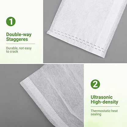 GREANER 400 PCS Nursery Bags - 5.5"x6.3", Biodegradable Plant Starter Bags, Thickened Non-Woven Biodegradable Plant Pots for Plant, Seedling, Garden, Flower, Vegetable, Indoors and Outdoor Use - size: 5.5"x6.3"/400pcs