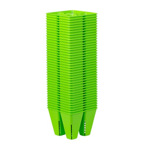 Bootstrap Farmer Reusable 4-Cell Green Large Seed Starting Tray Inserts for Germination, Propagation, and Plant Starts 40-Pack - color: Green, size: 40-pack