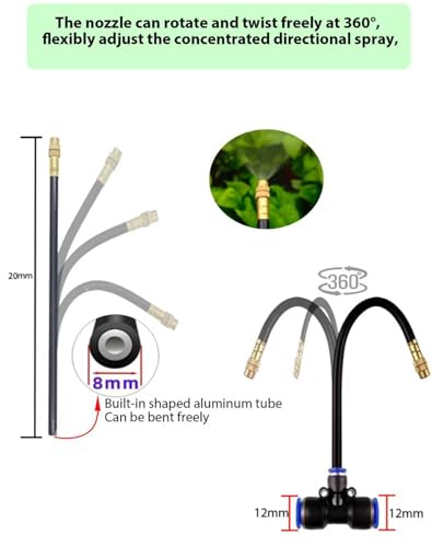 360° Adjustable Drip Irrigation Sprinkler Kit – Garden Watering System - size: 100 FT