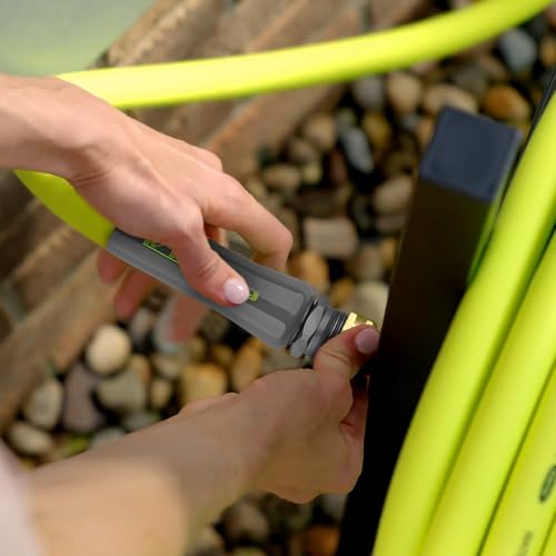 Flexzilla Garden Hose 5/8 in. x 25 ft., Lightweight All-Weather Water Hose, Durable and Flexible, Leak-Free Connections - color: Chartreuse, size: 25ft, style: Standard Grip