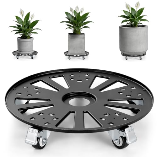 KEDSUM 16 in Plant Caddy with Wheels, Anti-Rust & Anti-Slip, 440LBS - size: 16"