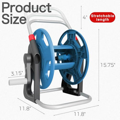 Garden Water Hose Reel,Holds 50-60 Ft of 5/8" Hose - color: Blue 2